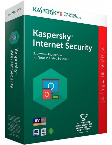 KASPERSKY BOX INTERNET SECURITY 2019 ATTACH -- 1 DISPOSITIVO (KL1939T5AFS-9SATT)